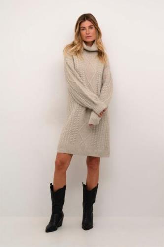 Cream Crpumpkin Knit Dress Kvinde Ancient Scroll Korte Kjoler Str S - ...