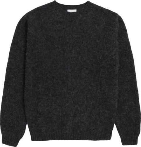 Norse Projects Birnir Brushed Lambswool Mand Grå Sweaters Str XL - hos...