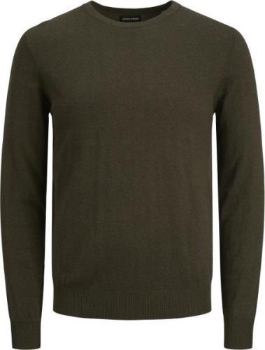 Jack & Jones Jjeemil Knit Crew Neck Noos Mand Olive Night/melange Swea...