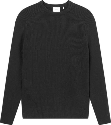 Forét Cone RIB Knit Mand Black Sweaters Str L - hos Magasin