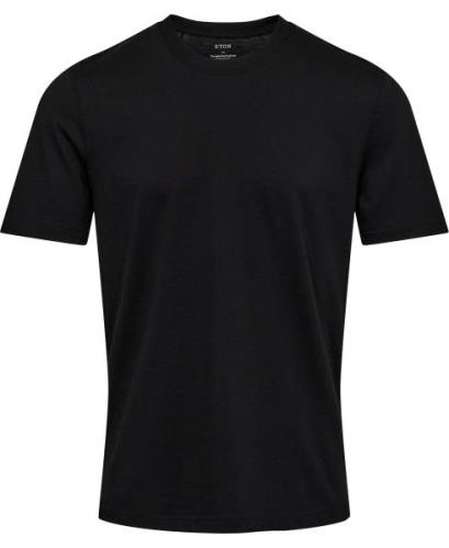 ETON Cotton Single Jersey Tshirt Mand Sort Kortærmede T-shirts Str L -...