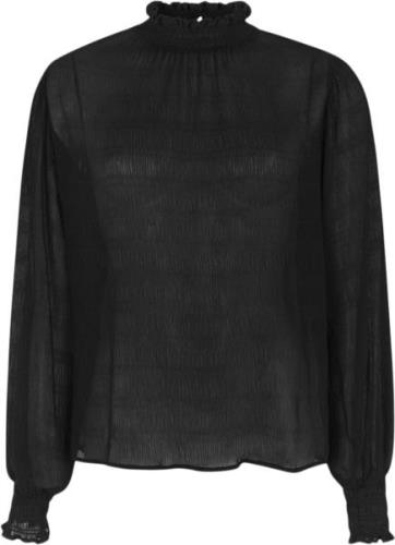 Soft Rebels Srlucinda Blouse GRS Kvinde Black Langærmede Bluser Str L ...