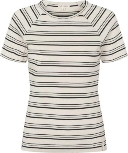 esmé studios Esblossom SS Oneck Rib T-shirt - Gots Kvinde Black Stripe...