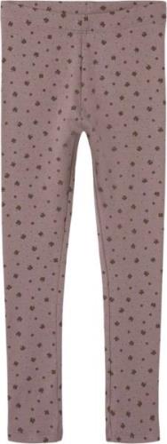 Name It Nmfnoella Slim Legging Str 92 - Twilight Mauve Leggings hos Ma...