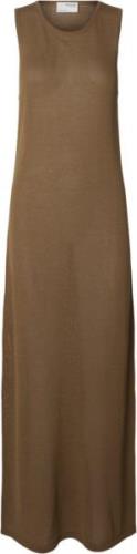 Selected Femme Slfmoon SUS SL Knit Dress Kvinde Coca Mocha Midi Kjoler...