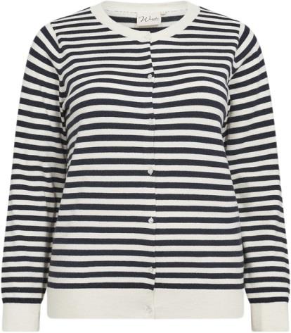 Wasabiconcept Washanti 4 Kvinde 6910c Navy Combi Cardigans Str 42/44 -...