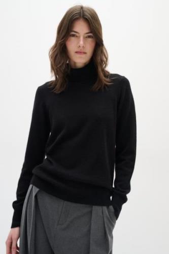 InWear Lukkaiw Rollneck Pullover Premium 100% Cashmere Kvinde Black Sw...