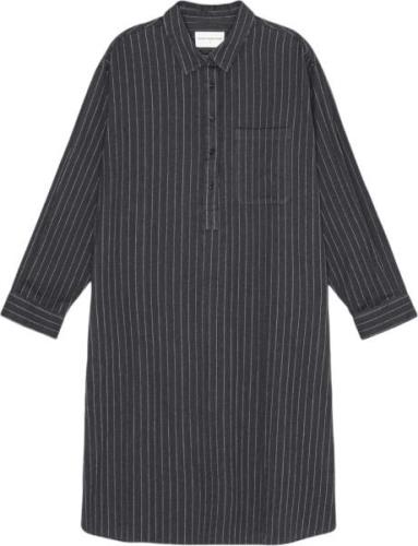 Moshi Moshi Mind Relieve Shirtdress Stripe Kvinde Moonless / Taupe Mid...