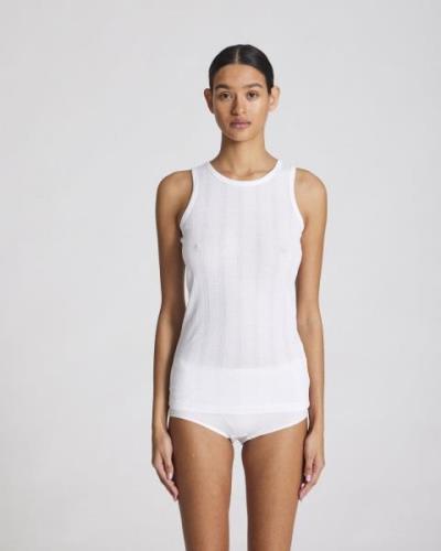 Gai&Lisva Alberte Cotton Top Gots 243975 Kvinde White Tanktoppe Str M ...