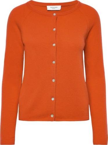 Rosemunde Wool & Cashmere Cardigan Kvinde Cherry Tomato Cardigans Str ...