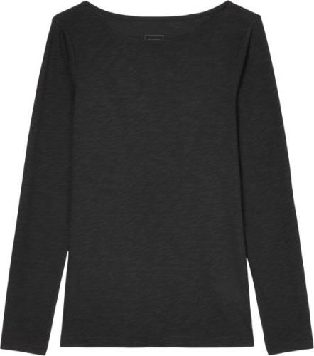 Marc O’Polo Tshirt, Long Sleeve, Boat Neck Kvinde Black Langærmede T-s...