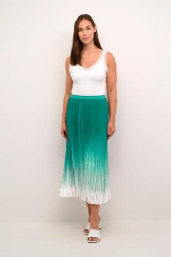 Culture Cuscarlett Ombre Skirt Kvinde Holly Green Midi Nederdele Str L...