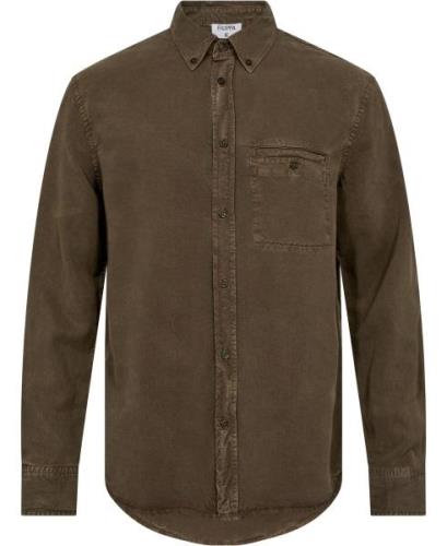 Filippa K Zachary Shirt Mand Dark Sage Langærmede Skjorter Str 46 - ho...