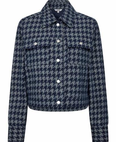 mbyM Adliayam Kvinde Denim Houndstooth Overgangsjakker Str L - Denim h...