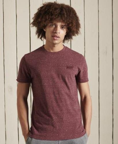 Superdry Vintage Logo EMB TEE Mand Burgundy Heather Kortærmede T-shirt...