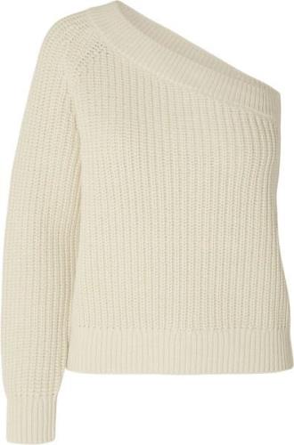 Selected Femme Slfsedora LS Knit ONE Shoulder Kvinde Birch Sweaters St...