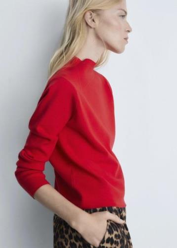 MANGO High Collar Sweater Kvinde Red Sweaters Str XXL - hos Magasin