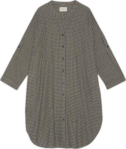 Moshi Moshi Mind Remain Shirtdress Check Kvinde Sand / Moonless Korte ...