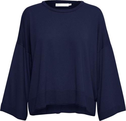 InWear Ilzeiw Pullover Kvinde Blå Sweaters Casual Fit Str L - hos Maga...