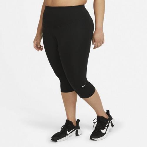 Nike One Midrise Trekvart Træningstights (Plus Size) L - Tights hos Ma...