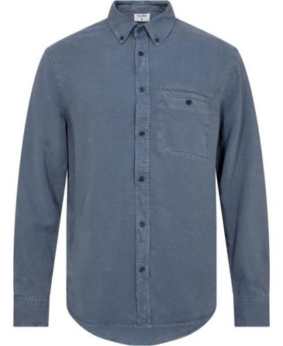 Filippa K Zachary Shirt Mand Grey Blue Langærmede Skjorter Str 46 - ho...