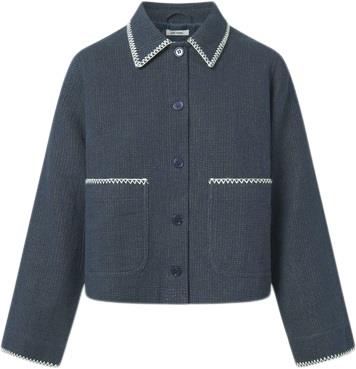 Nué Notes Noel Jacket Kvinde Blue Quilt Overgangsjakker Str 40 - hos M...