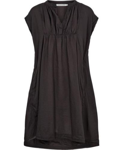 Rabens Saloner Cotton Short Dress Lotti Kvinde Dark Slate Korte Kjoler...