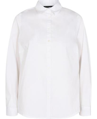 Micha Shirt_ Shirts Kvinde Brigh.Whit Langærmede Skjorter Str 44 - hos...