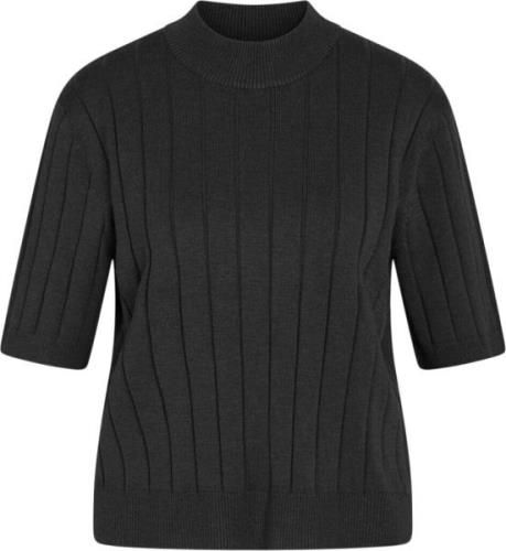 Bruuns Bazaar Anemonebbglady Knit Kvinde Black Sweaters Str L - Viskos...