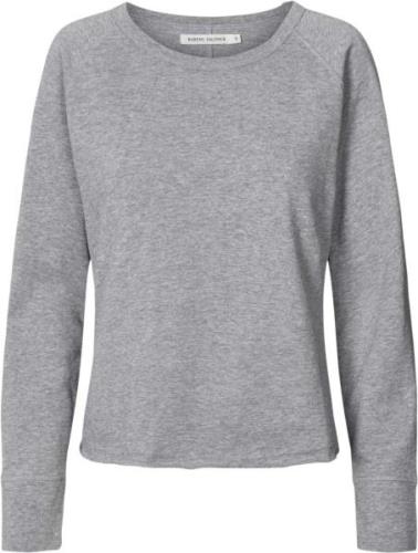 Rabens Saloner Light Stretch Long Sleeve top Nemi Kvinde Grå Langærmed...