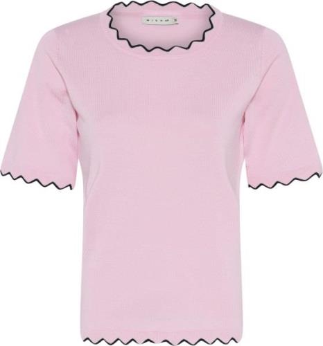 Micha Bbtshirt_ Bbviscoseknitw. Edge Kvinde Rose Kortærmede T-shirts S...