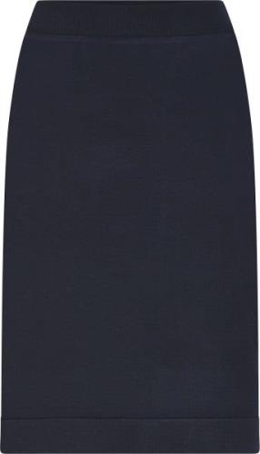 Micha Skirt_ BB Viscose Knit Kvinde Navy Midi Nederdele Str L - hos Ma...