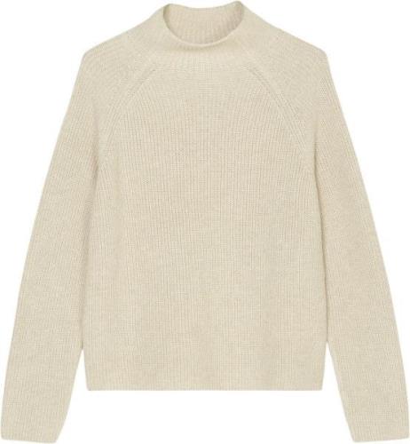 Marc O’Polo Pullover, Longsleeve, Standup Coll Kvinde Sandy Melange Sw...