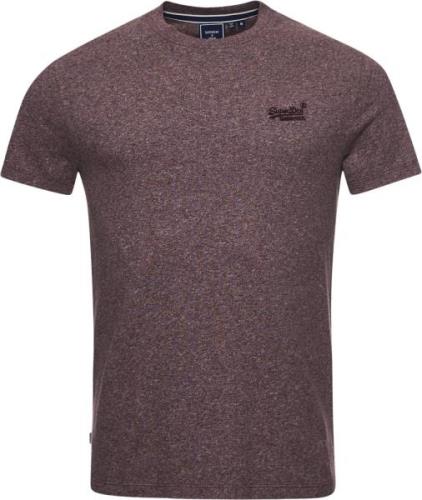 Superdry Vintage Logo EMB TEE Mand Tois Burgundy Grit Kortærmede T-shi...