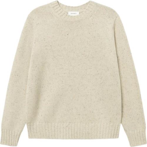 Les Deux Gary Fleck Wool Roundneck Mand Light Sand Sweaters Str L - Ul...