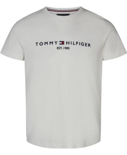 Tommy Hilfiger Core Tommy Logo TEE Mand Hvid Kortærmede T-shirts Str L...