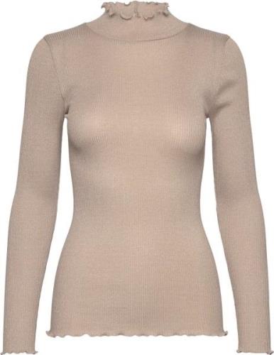 Rosemunde Boston Turtleneck W/lyrex Kvinde Silver Lining Sweaters Str ...