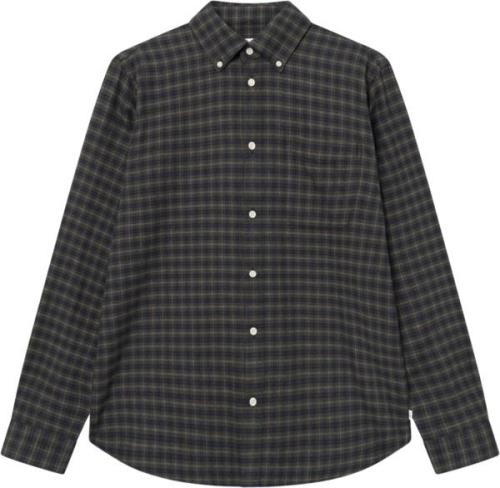 Les Deux Kent Check Shirt 2.0 Mand Pine Green/black Langærmede Skjorte...