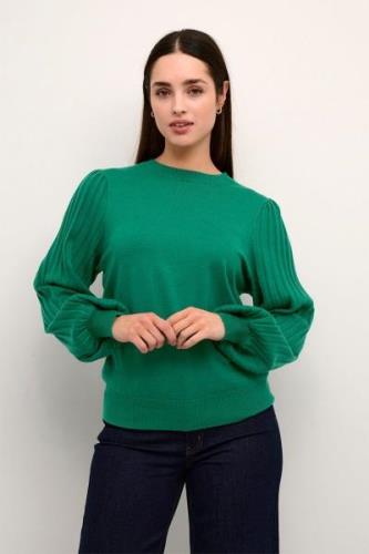 Kaffe Kalone Knit Pullover Kvinde Aventurine Langærmede Bluser Regular...