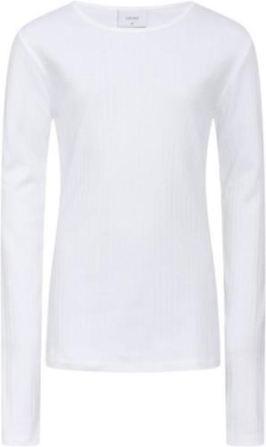 Grunt Dopim Top LS Str XL/16Y - White Langærmede T-shirts hos Magasin