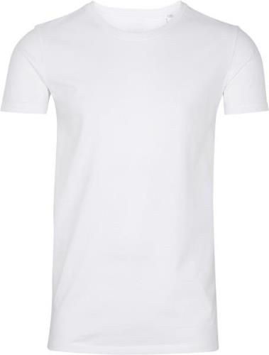 Lindbergh Rundhalset Stretchy Tshirt Mand Hvid Kortærmede T-shirts Str...