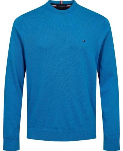 Tommy Hilfiger Pima ORG CTN Cashmere Crew Neck Mand Cerulean Aqua Swea...