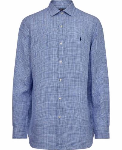 Polo Ralph Lauren Linenslestppcn Mand 5371 Sky Blue/white Langærmede S...