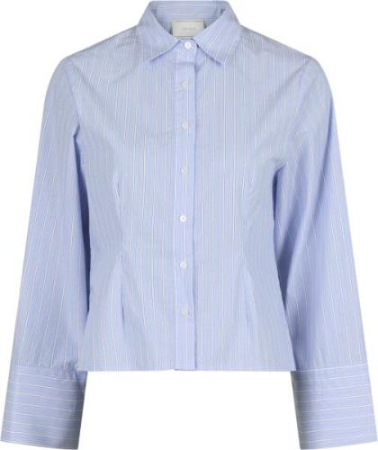 Neo Noir Rosa Stripe Shirt Kvinde Light Blue Langærmede Skjorter Str 4...