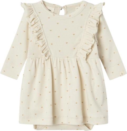 Lil' Atelier Nbfgago KNA LS Body Dress LIL Str 68 - Turtledove Kjoler ...