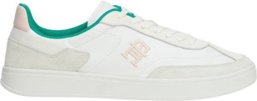 Tommy Hilfiger TH Heritage Court Sneaker Kvinde White/olympic Green Sn...