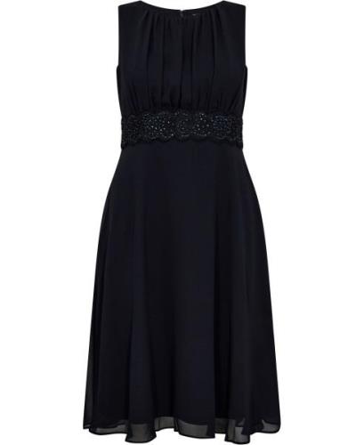 Christian Berg CK,wst Lace Tape Kvinde Night Blue Midi Kjoler Str 48 -...