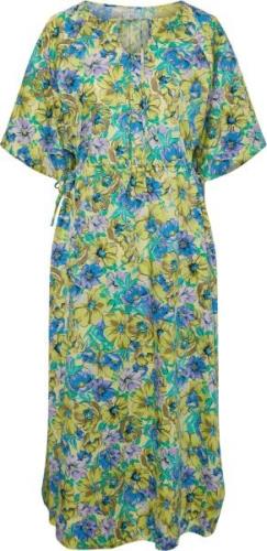 YAS Yaslomisa 2/4 Midi Dress S. Show Kvinde Elfin Yellow/lomisa Aop Ma...