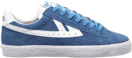 Warrior Shanghai Dime Mand Blue-white Canvas Tongue Sneakers Str 40 - ...