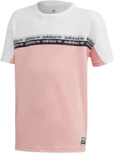 adidas Colorblock Tshirt Kids Str 158 - Pink Kortærmede T-shirts hos M...